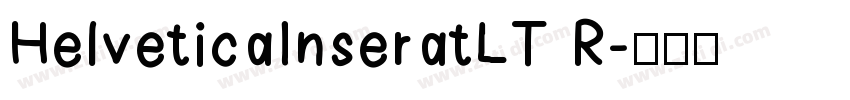 HelveticaInseratLT R字体转换